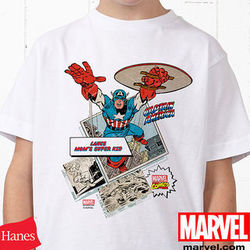 Personalized Kid's Marvel Comics Superhero T-Shirt