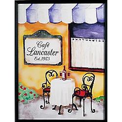 Personalized Framed Cafe Art Canvas