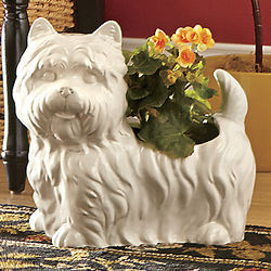 Windsor Ceramic Dog Planter