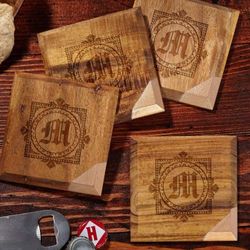 Winchester Copper Dipped Custom Wood Coasters