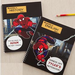 Personalized Spiderman Notebooks