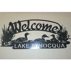 Personalized Loon Welcome Sign