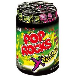 Pop Rocks Xtreme Sour Apple & Sour Berry Candy Tub