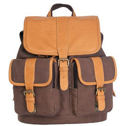 Little Gem Cowhide and Canvas Backpack