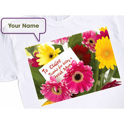 Flowers for Mom Personalized T-Shirt