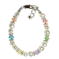 Pastels and Pearls Baby Bracelet