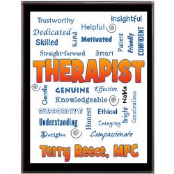 Therapist Personalized Expressions Plaque