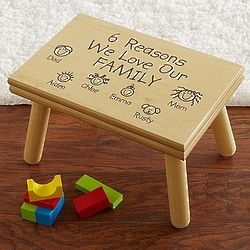 Personalized Reasons to Love Step Stool