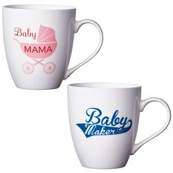 Baby Mama and Baby Maker White Mugs