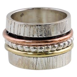 Twirling Beauty Sterling Silver Spinner Ring