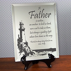 Personalized Father's Day Mirror Keepsake 'Lighting the Way'