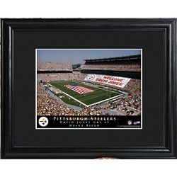 Personalized NFL Stadium Print with Wood Frame