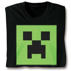 Glow-in-the-Dark Minecraft Creeper Face T-Shirt
