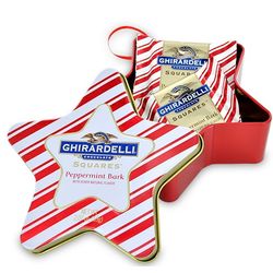 Purely Peppermint Bark Star Gift Tin