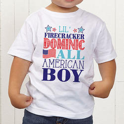 Toddler's Personalized All American Kid T-Shirt