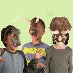 3 Dinosaur Masks
