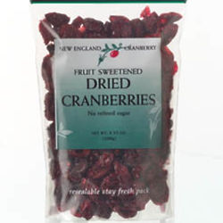 Fruit Sweetened Dried Cranberries 4 oz Bag