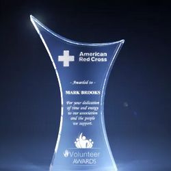 Corporate Awards Personalized Crystal Trophy