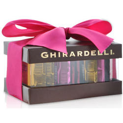 Pink Bow Chocolate Squares Gift Box