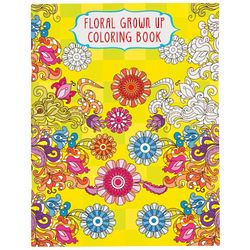 Floral Design Adult Coloring Book