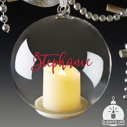 Personalized You Light Up My Life Votive Ornament