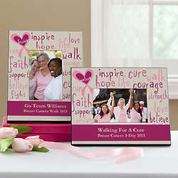 Personalized Breast Cancer Survivor Picture Frame