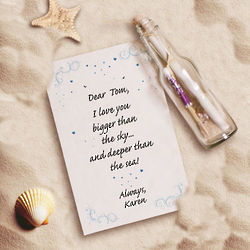 Personalized I Love You Message in a Bottle