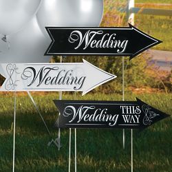 Wedding Arrow Yard Signs