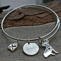 Chihuahua Love Personalized Adjustable Wire Bangle Bracelet