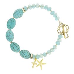 Cross & Starfish Bracelet