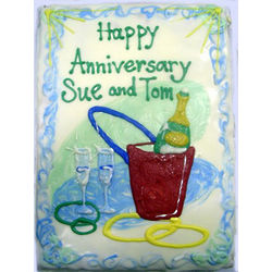 Giant Hand Decorated Cookie Anniversary Greeting