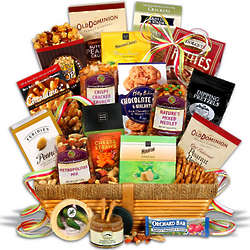 Gourmet Trail Mix and Cookies Gift Basket