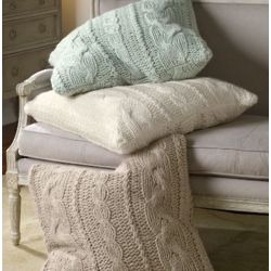 Cable Knit Euro Pillow Sham