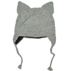 Kitty Cat Fleece Lined Earflap Hat