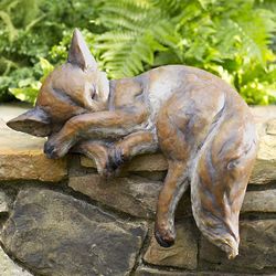 Sleeping Fox Sculpture