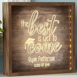 Personalized The Best Is Yet To Come Graduation Light Box