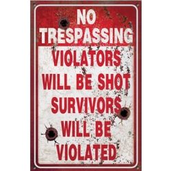 Funny No Trespassing Sign