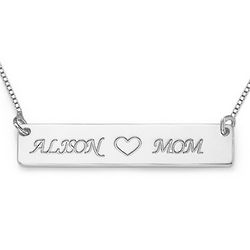 Sterling Silver Love Nameplate Necklace