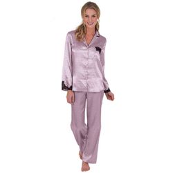 Women's Pink Sweet Satin Pajamas