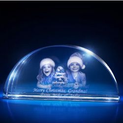 Christmas Personalized Crystal 3D Arc