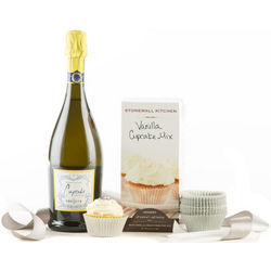 Cupcakes and Sparkling Wine Gift Set
