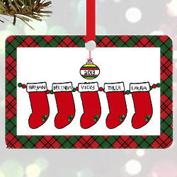 Christmas Stockings Ornament with 2-6 Stockings