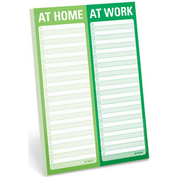 At Home / At Work Perforated Note Pad