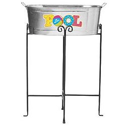 Personalized Pool Fun Beverage Tub with Stand