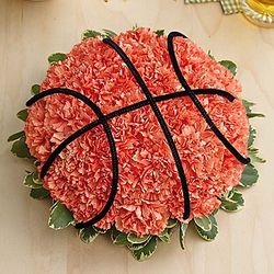 Basketball Fresh Flower Arrangement