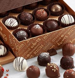 24 Piece Deluxe Artisanal Chocolate Truffles Gift Box