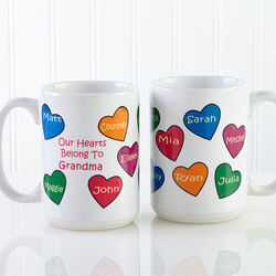 Our Hearts Belong to You Personalized Coffee Mug