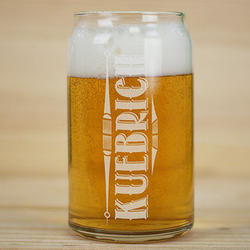 Engraved Name Beer Glass