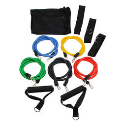 11-Piece Latex Resistance Bands Exercise Set