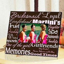 Personalized Bridesmaid Picture Frame